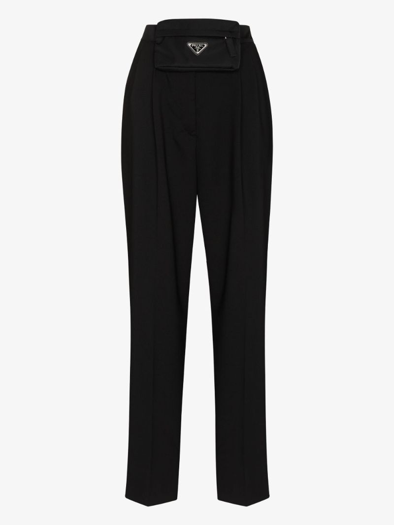 Logo Plaque Belt Bag Trousers