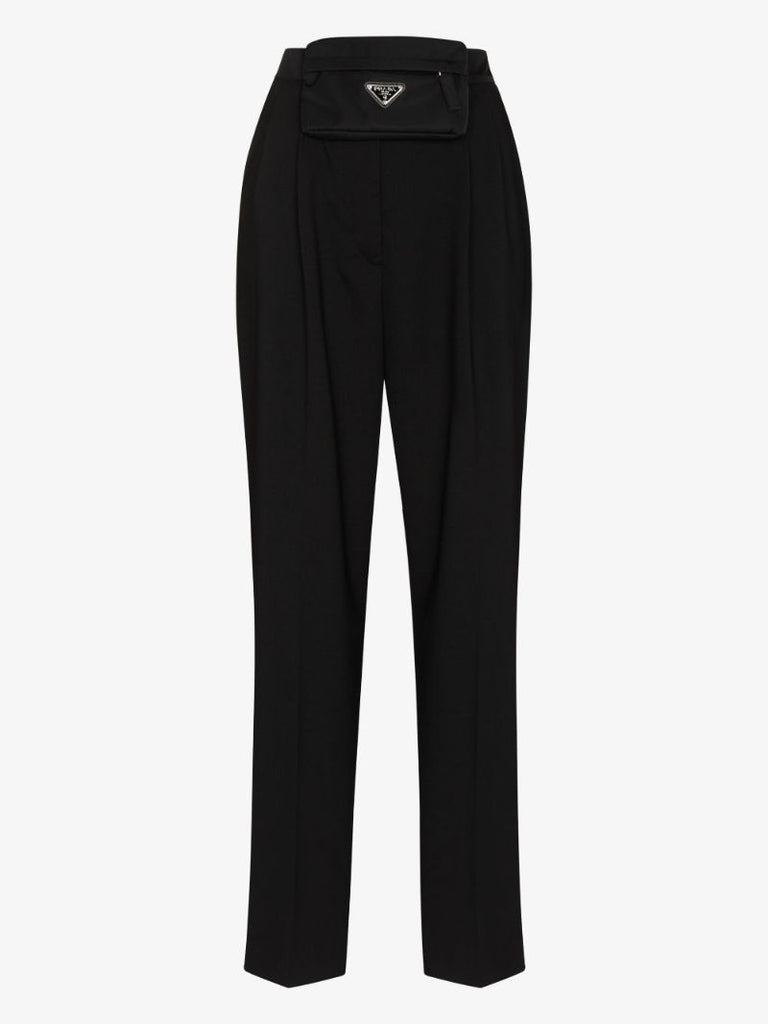 Logo Plaque Belt Bag Trousers