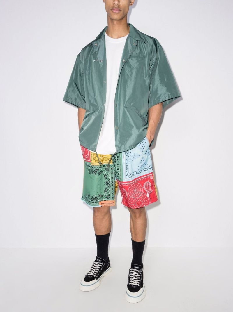 Bandana Print Knee-length Shorts