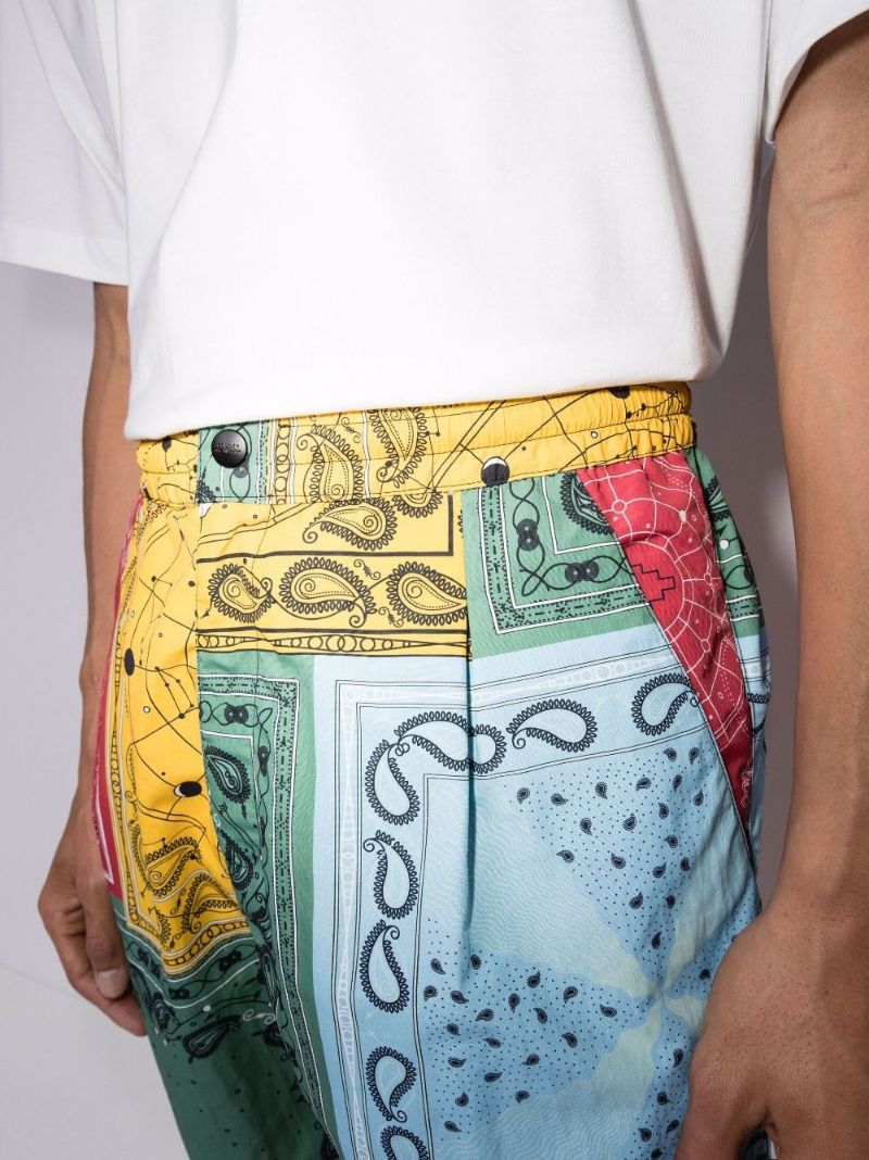 Bandana Print Knee-length Shorts