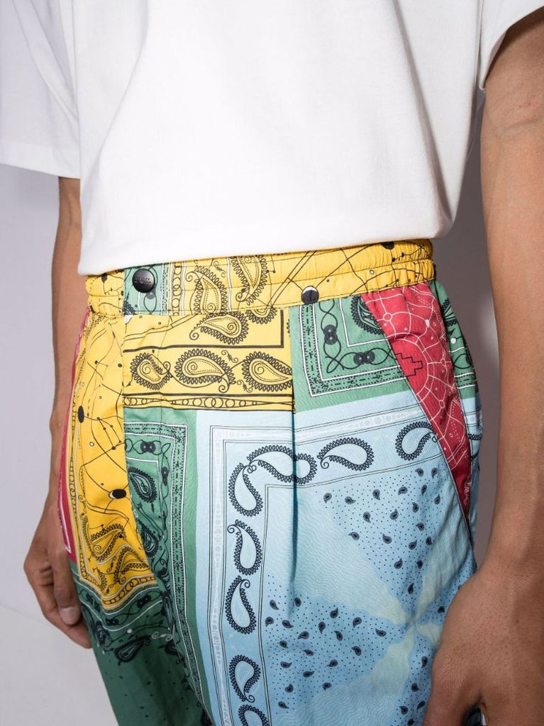 Bandana Print Knee-length Shorts