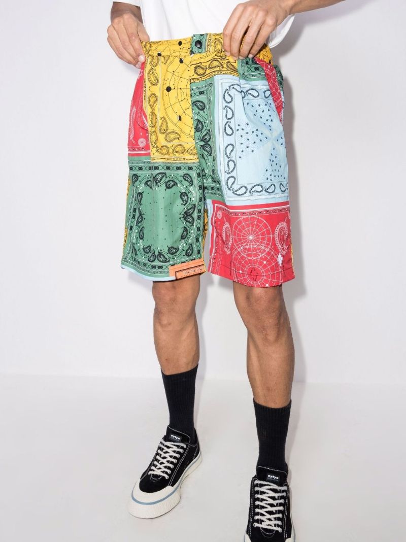 Bandana Print Knee-length Shorts