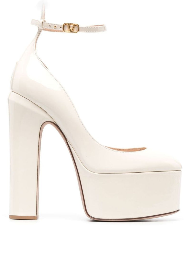Neutral Tan-go 160 Leather Platform Pumps
