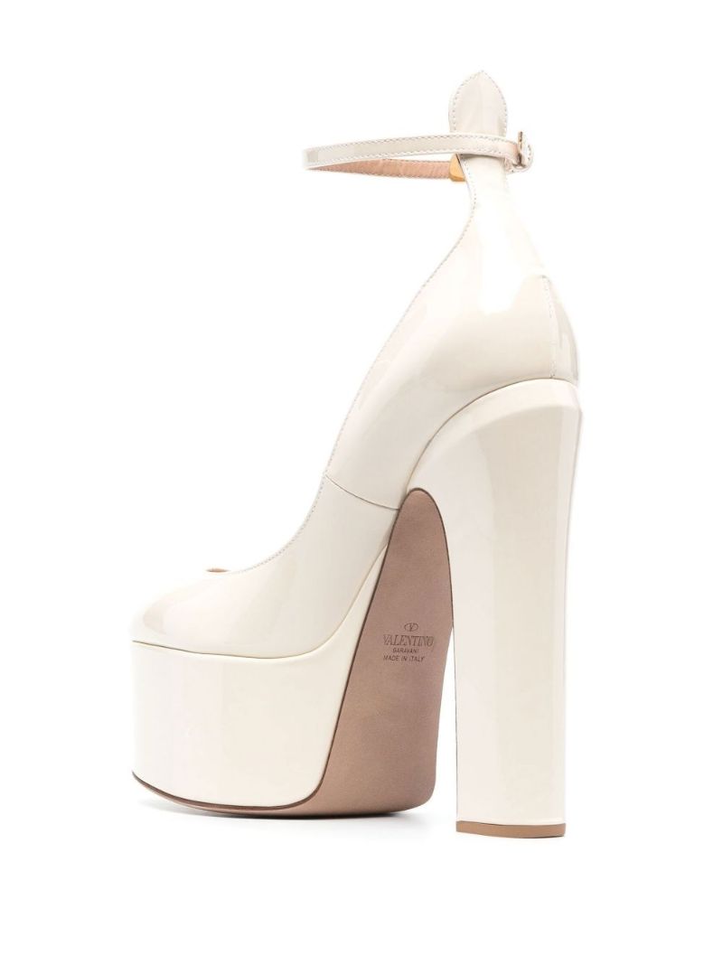 Neutral Tan-go 160 Leather Platform Pumps