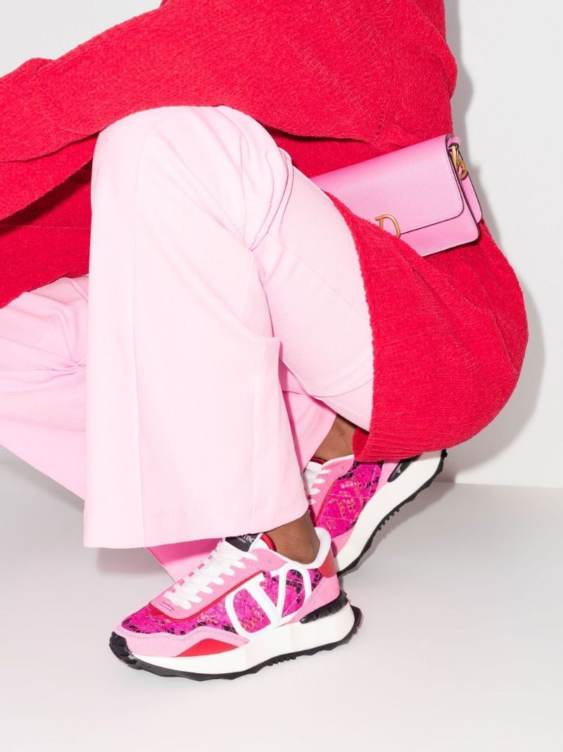 Pink Lacerunner Low Top Sneakers