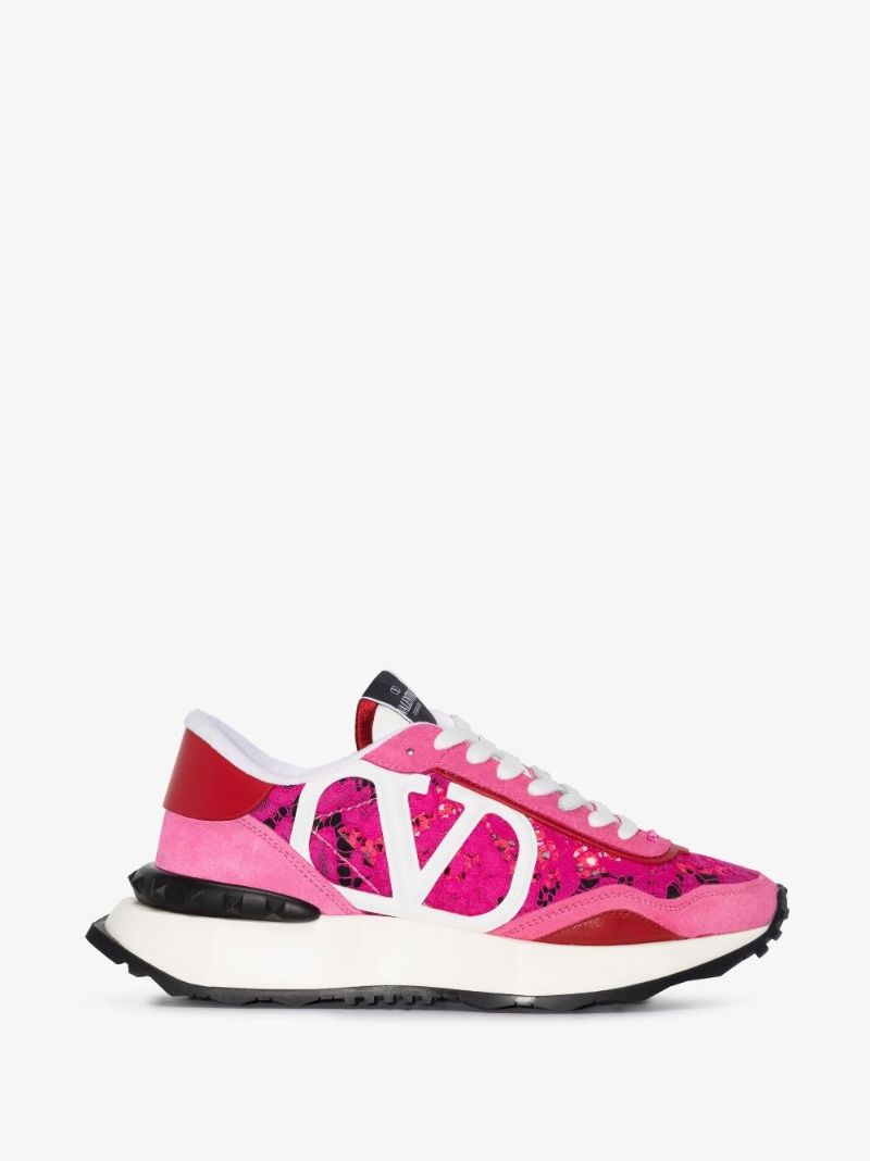Pink Lacerunner Low Top Sneakers
