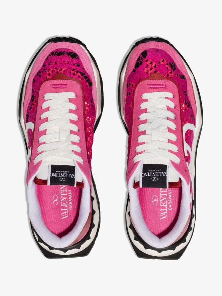 Pink Lacerunner Low Top Sneakers