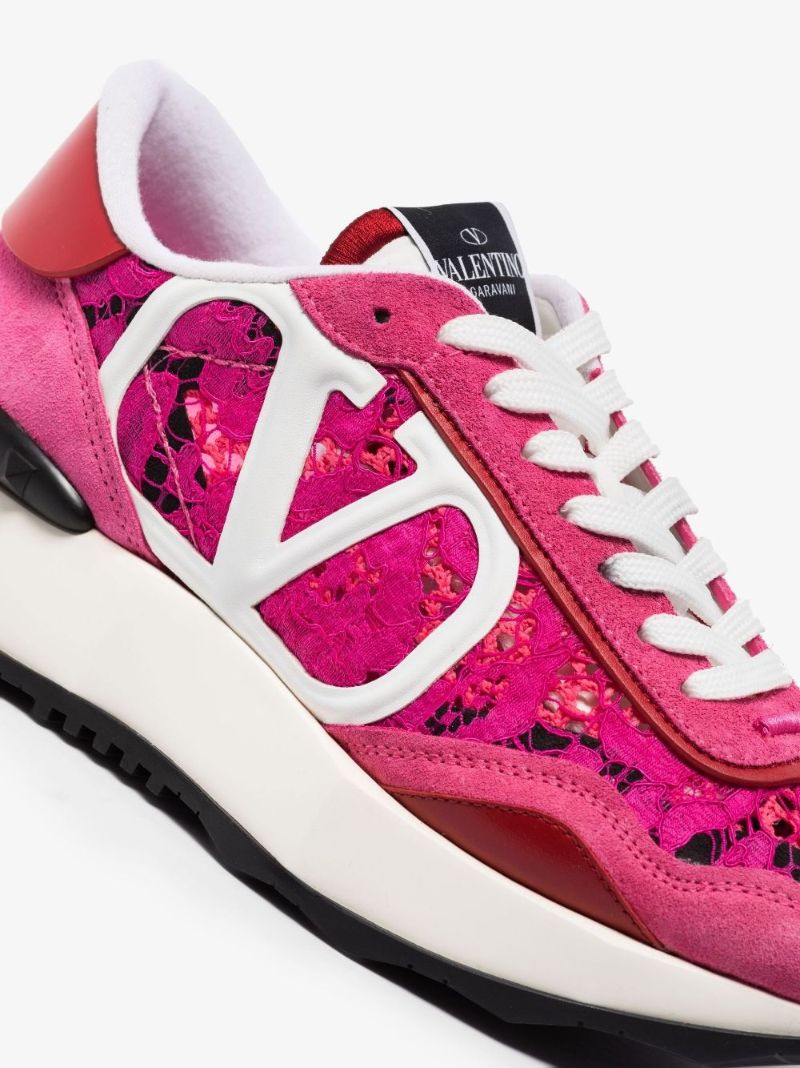 Pink Lacerunner Low Top Sneakers