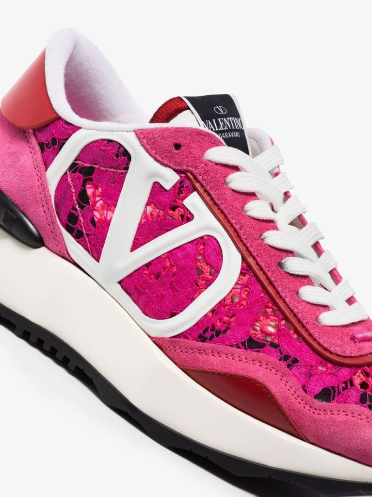 Pink Lacerunner Low Top Sneakers