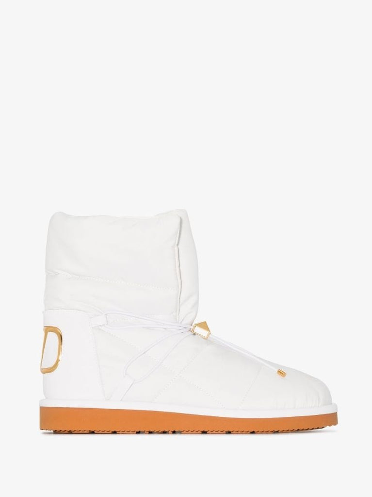 White Vlogo Signature Padded Snow Boots