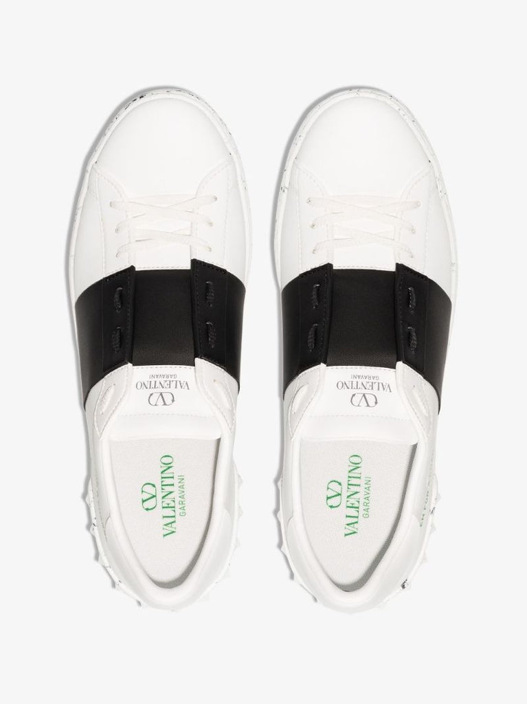 White Open for a Change Low Top Sneakers