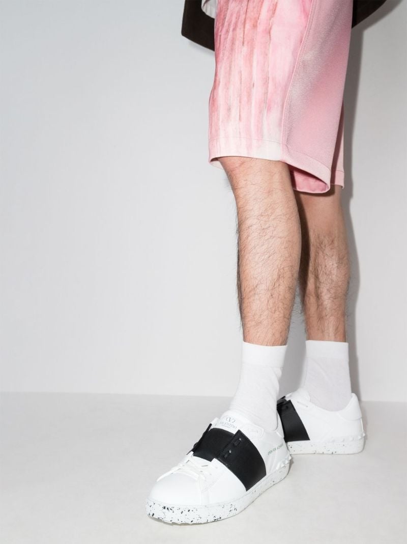 White Open for a Change Low Top Sneakers