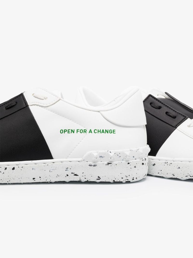 White Open for a Change Low Top Sneakers