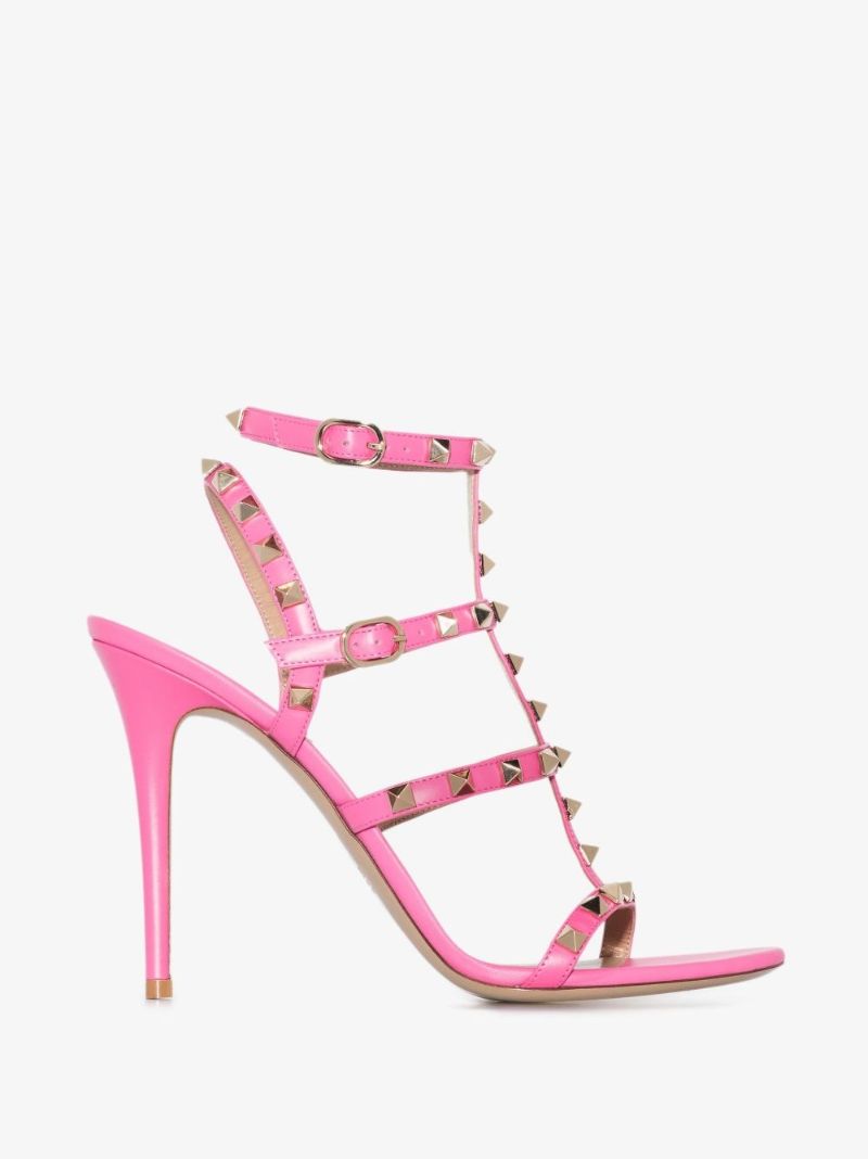 PinkÃ_x0082_Â rockstud 110 Leather Sandals