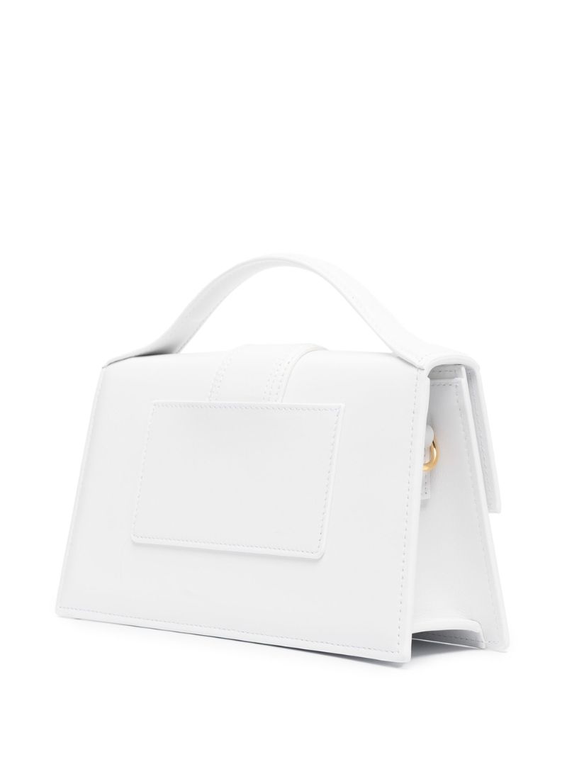 White Le Grand Bambino Leather Top Handle Bag