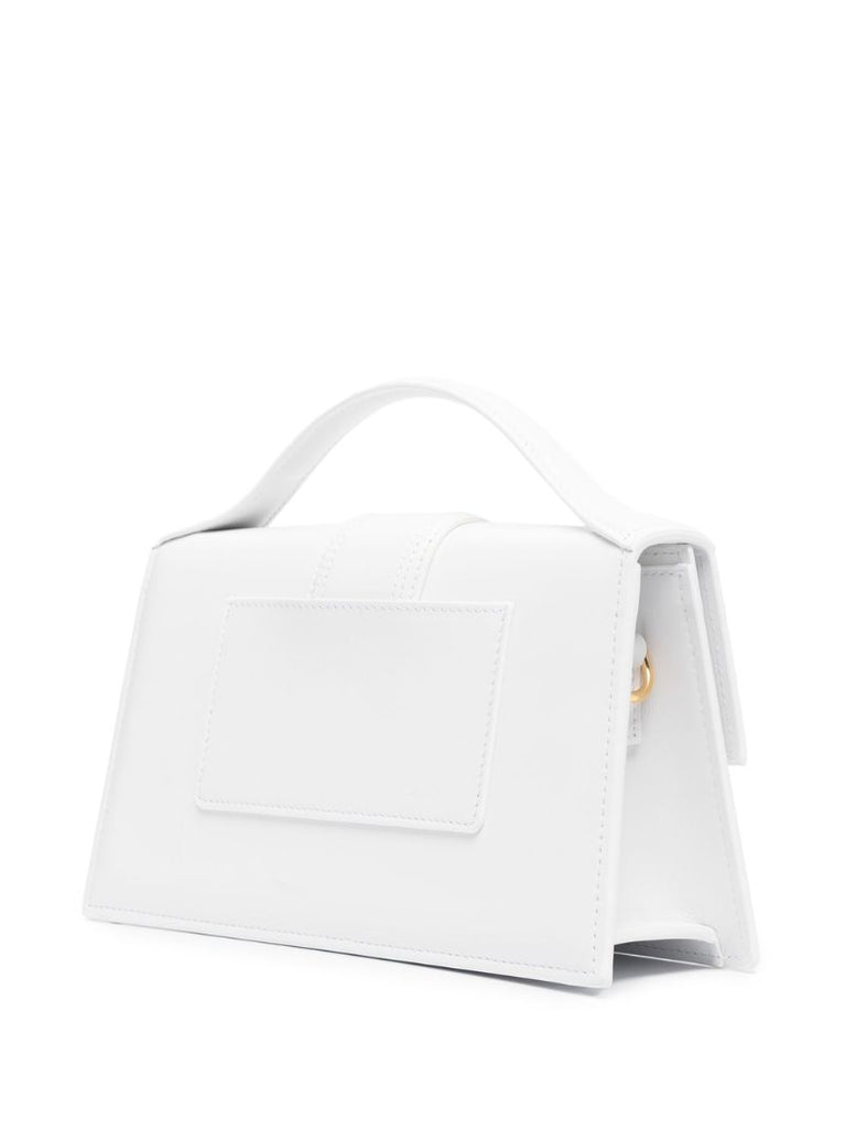 White Le Grand Bambino Leather Top Handle Bag