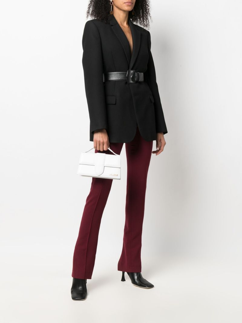 White Le Grand Bambino Leather Top Handle Bag
