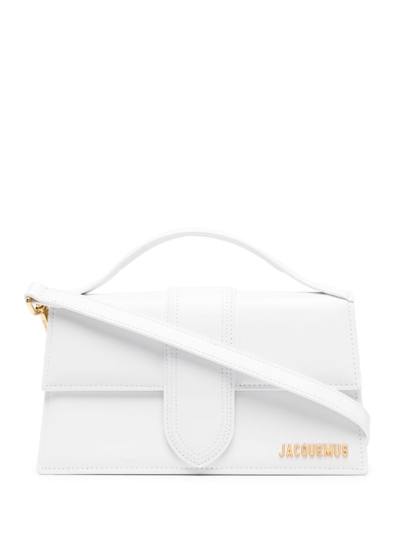White Le Grand Bambino Leather Top Handle Bag