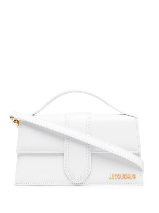 White Le Grand Bambino Leather Top Handle Bag