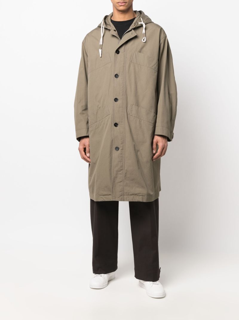 Green Hooded Cotton Parka
