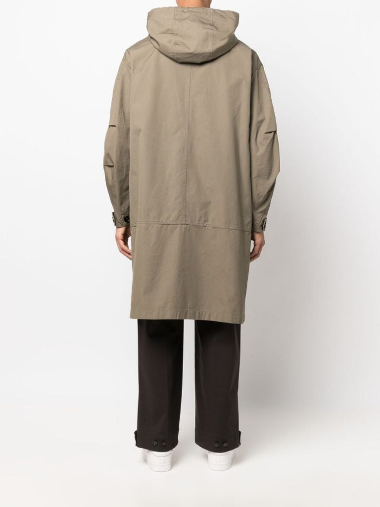 Green Hooded Cotton Parka