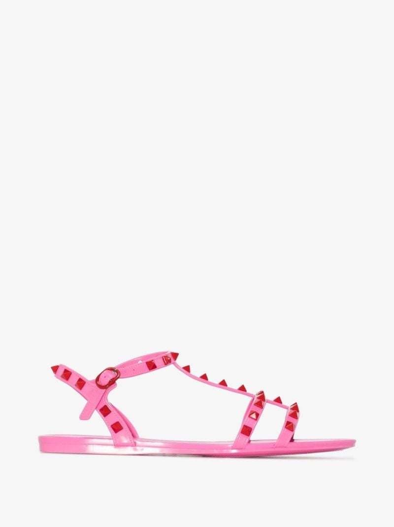 Pink Rockstud Rubber Sandals
