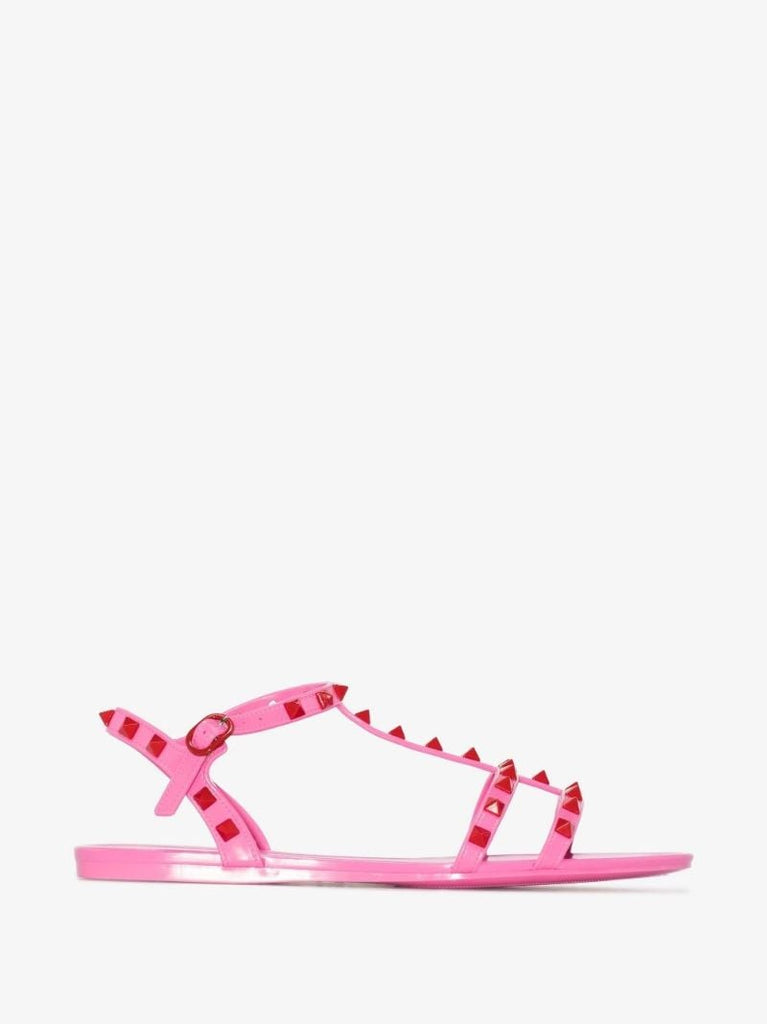 Pink Rockstud Rubber Sandals