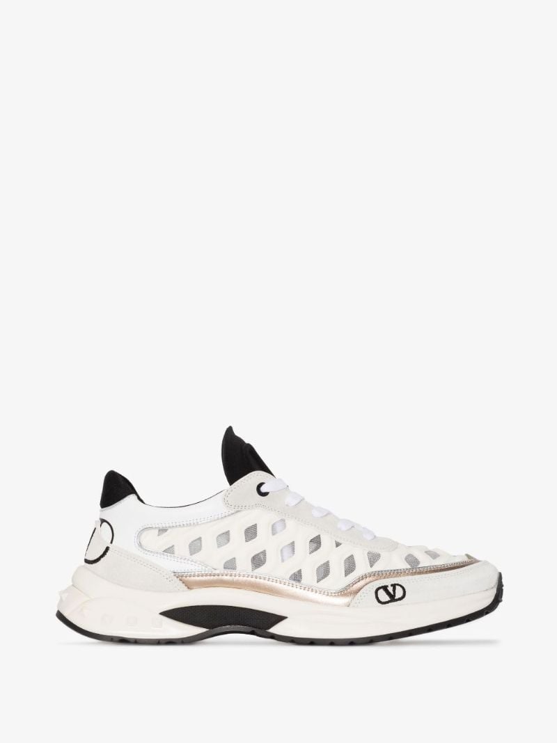 White Ready Go Runner Leather Sneakers