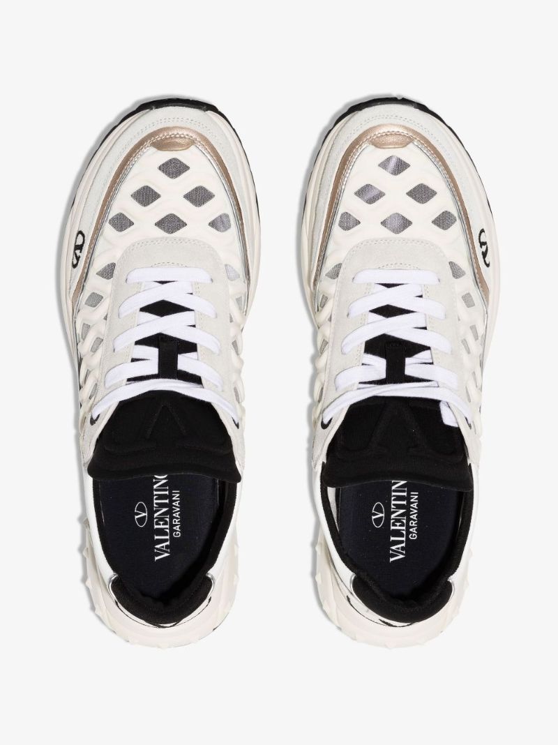 White Ready Go Runner Leather Sneakers