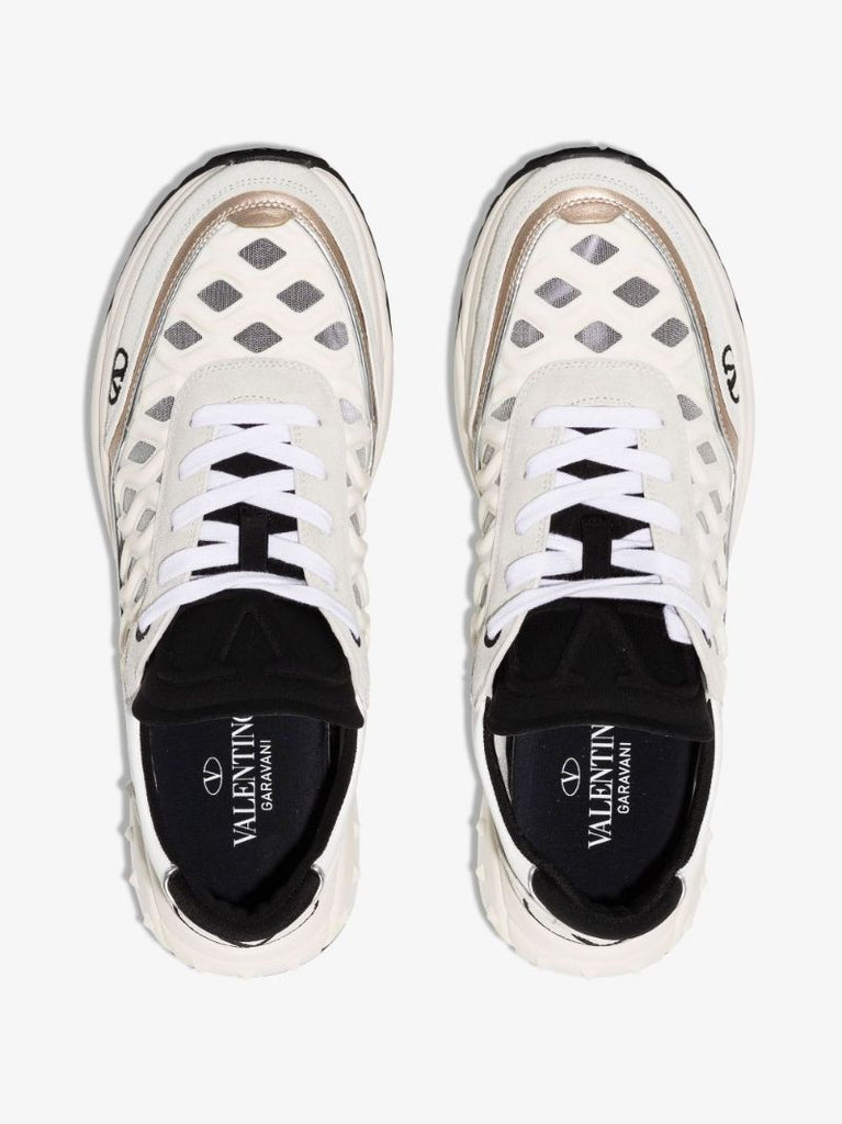 White Ready Go Runner Leather Sneakers