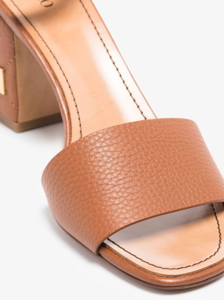 Brown Roman Stud 75 Leather Sandals