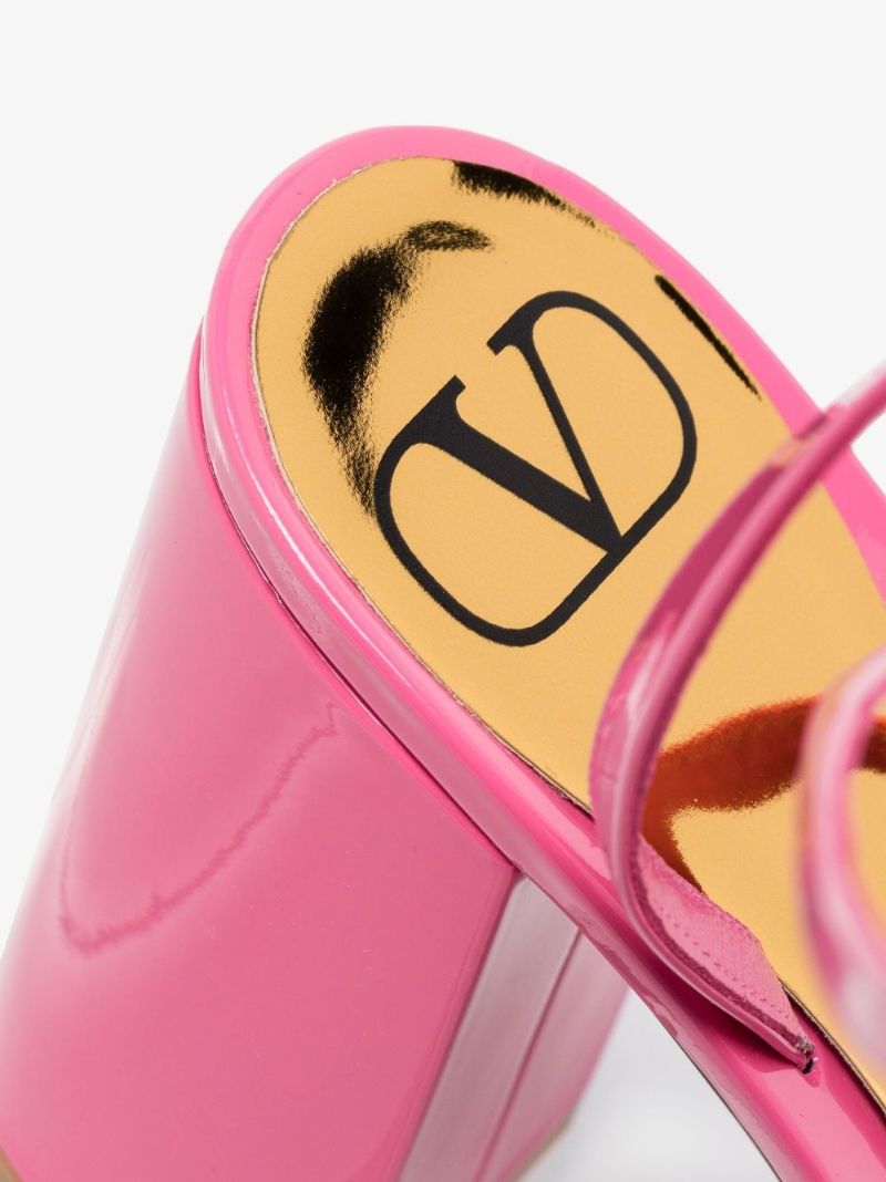 Pink One Stud 90 Leather Pumps