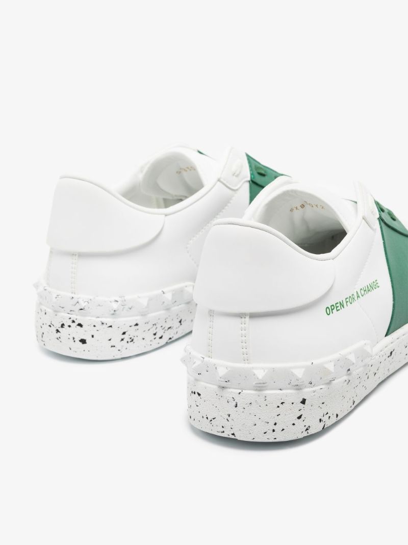 White Open for a Change Low Top Sneakers