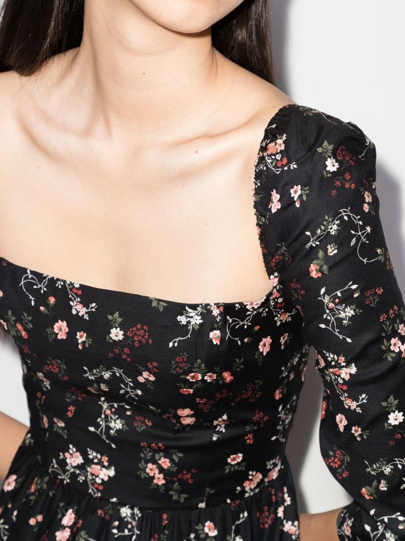 Cyprus Floral Print Midi Dress
