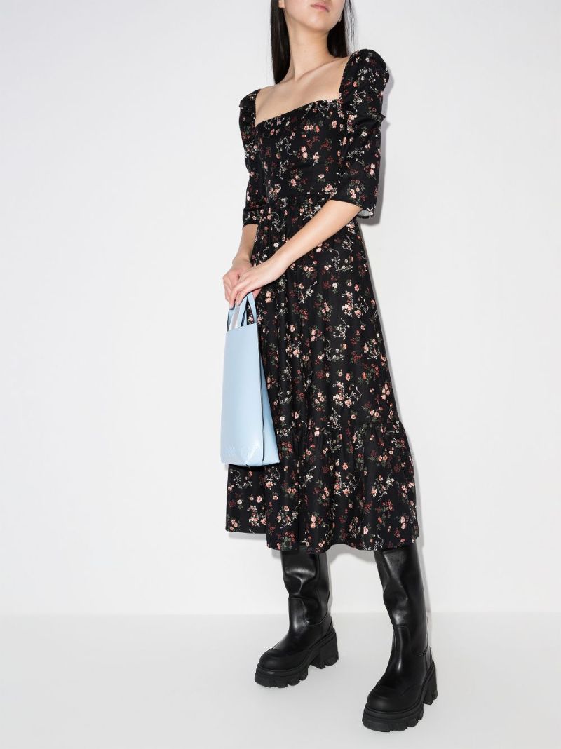 Cyprus Floral Print Midi Dress