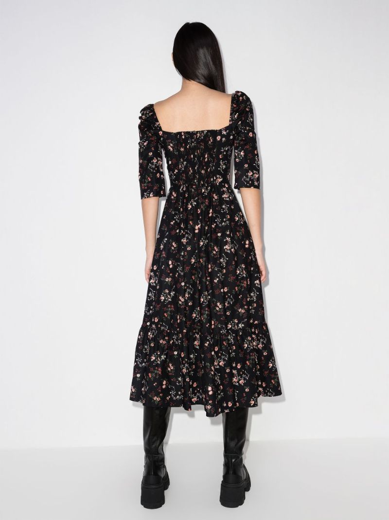 Cyprus Floral Print Midi Dress