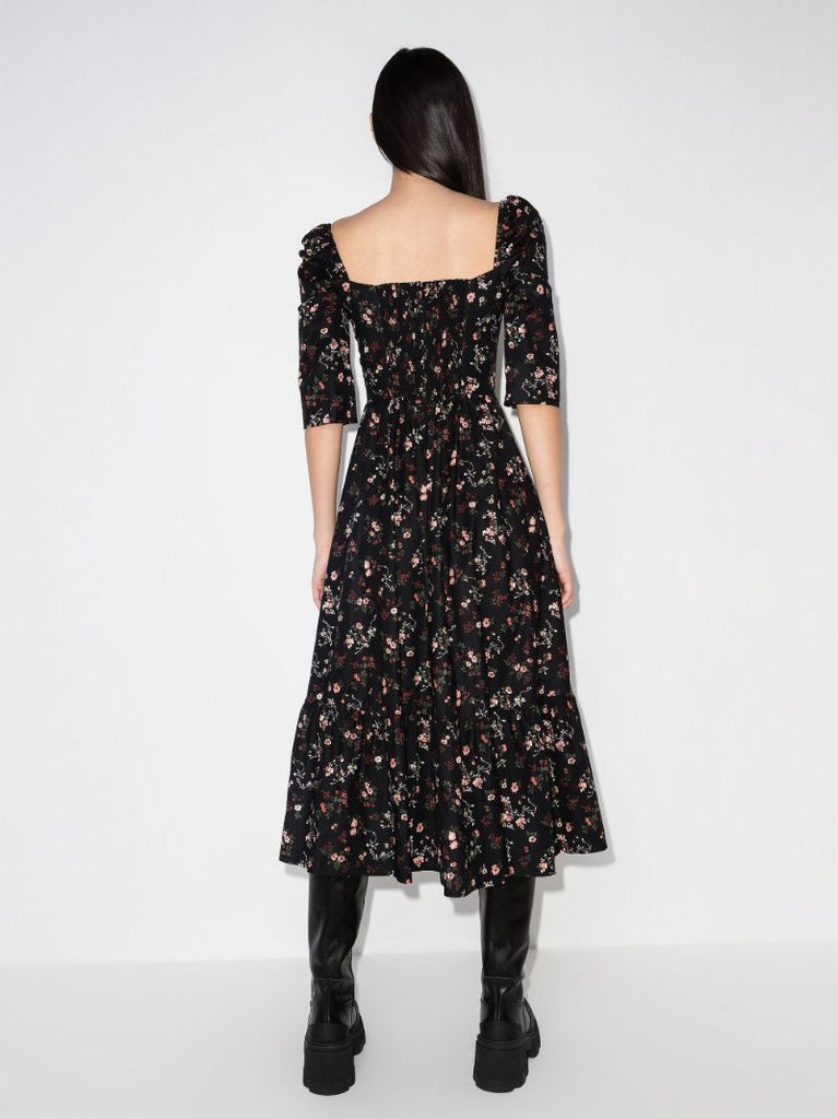 Cyprus Floral Print Midi Dress