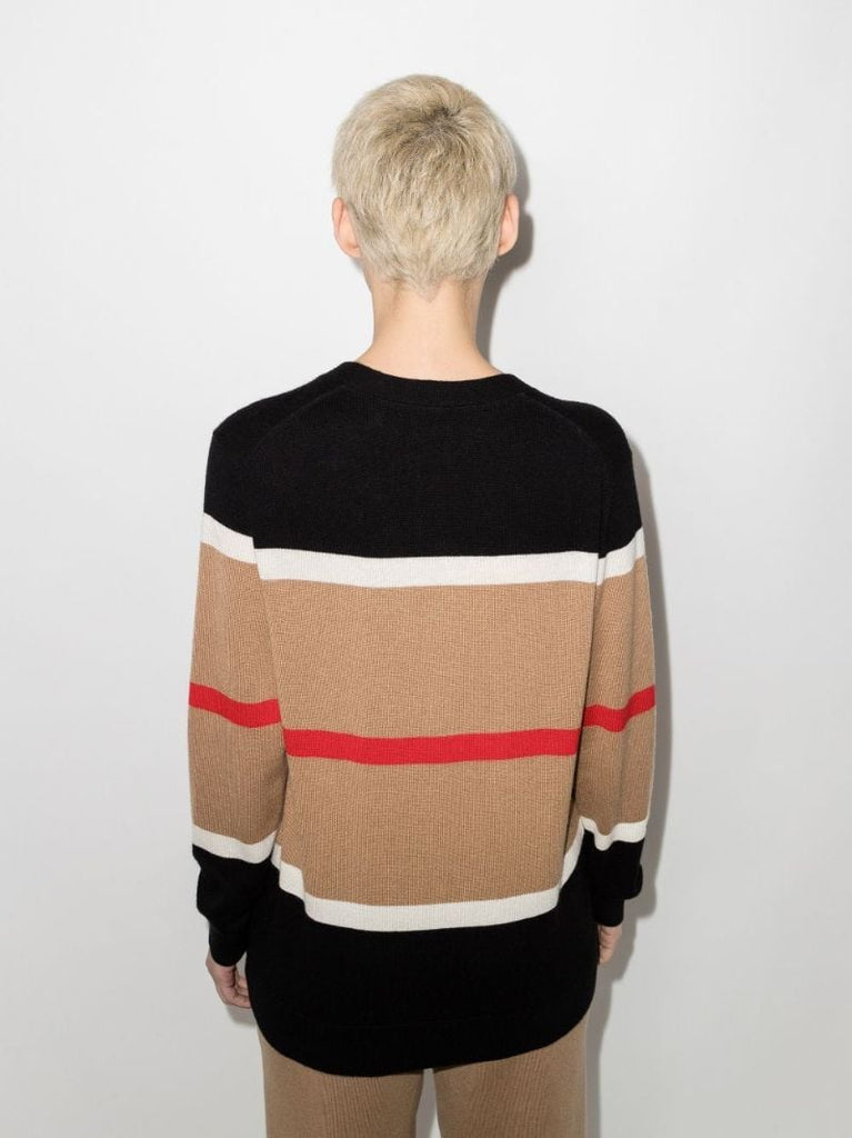 Phillipa Icon Stripe Cashmere Cardigan