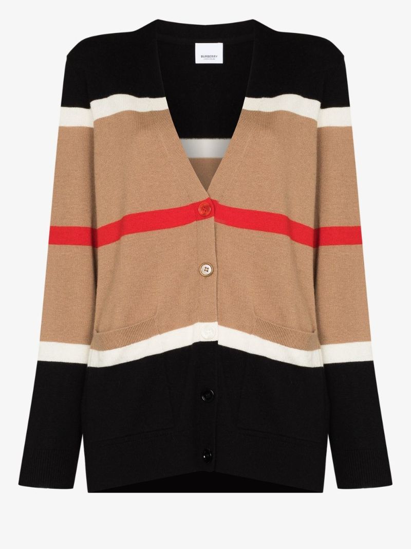 Phillipa Icon Stripe Cashmere Cardigan