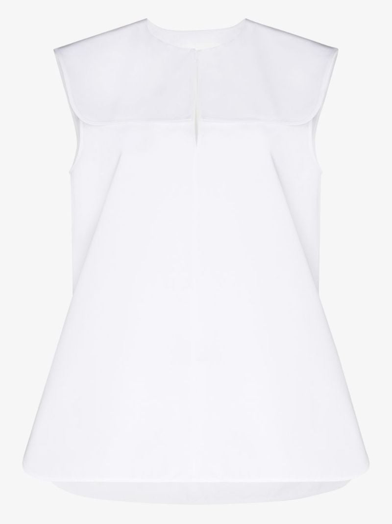Collared Sleeveless Top