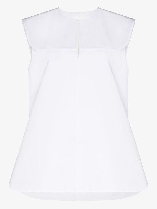 Collared Sleeveless Top