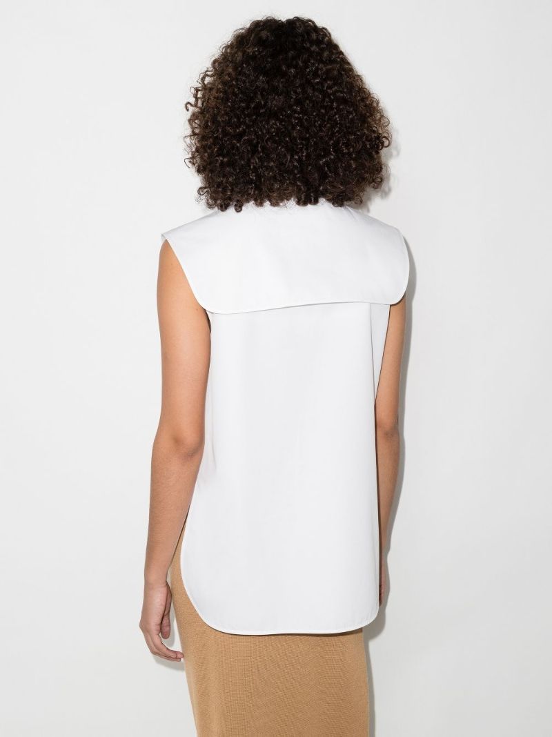 Collared Sleeveless Top