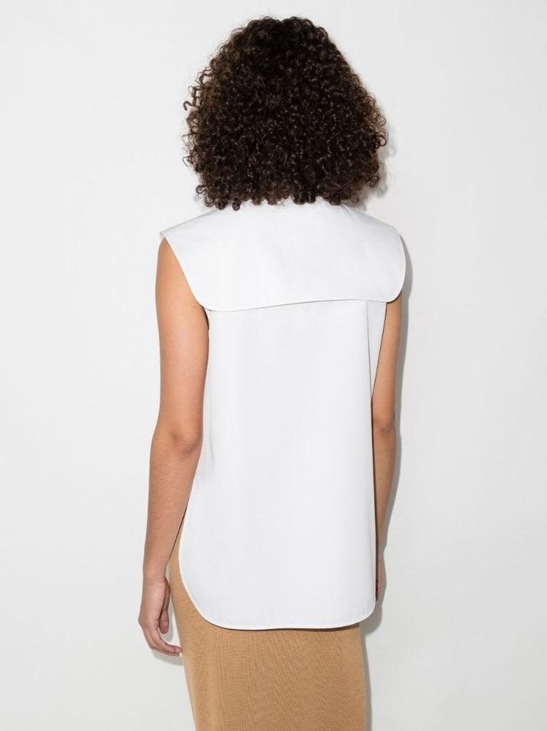 Collared Sleeveless Top