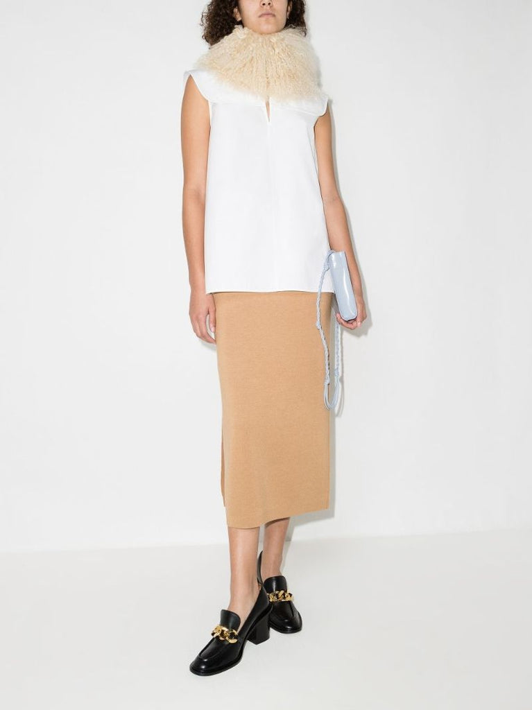 Collared Sleeveless Top