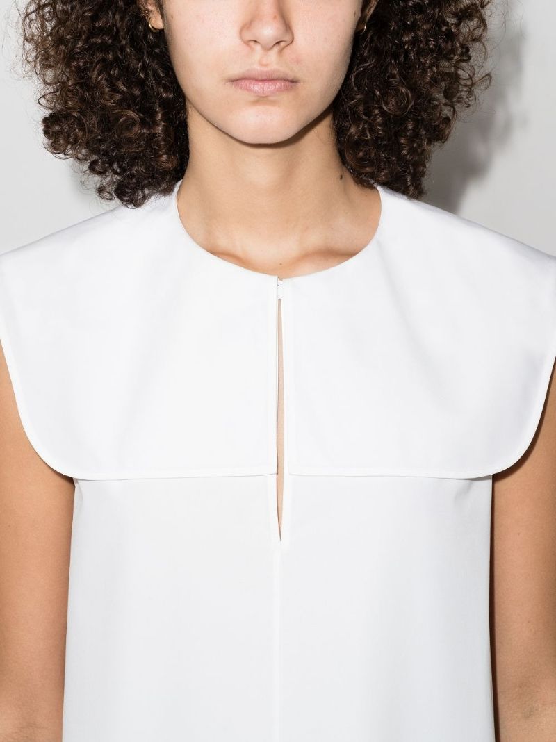 Collared Sleeveless Top