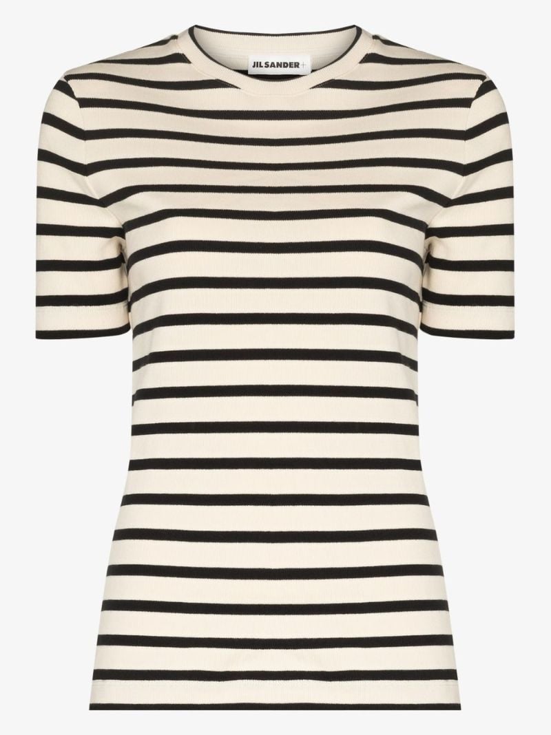 Plus Striped Cotton T-shirt