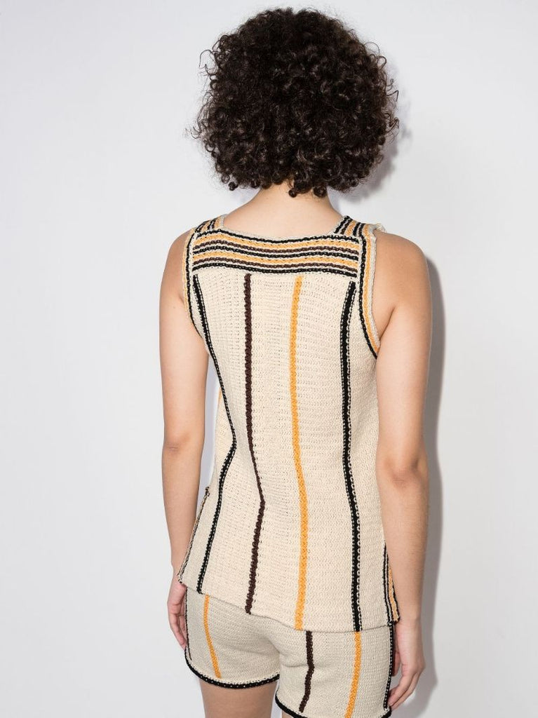Striped Knitted Tank Top