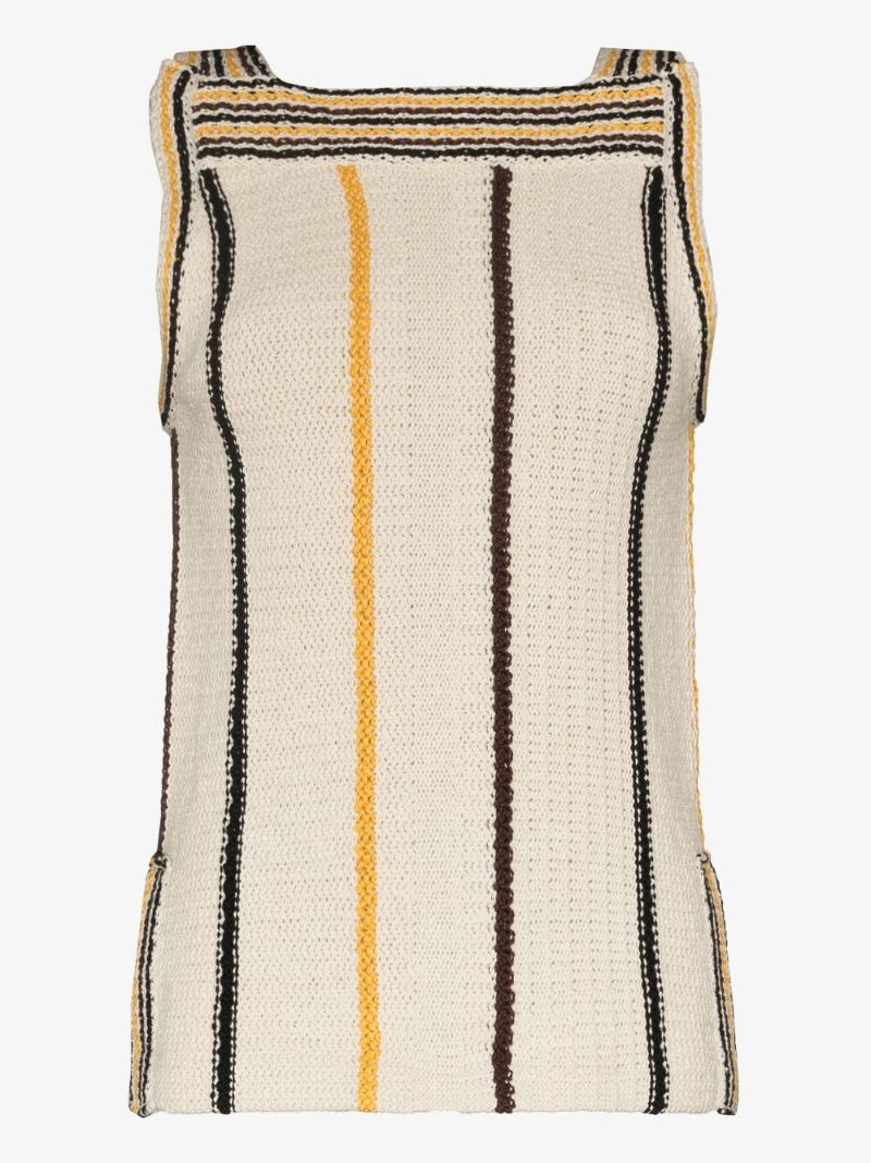 Striped Knitted Tank Top