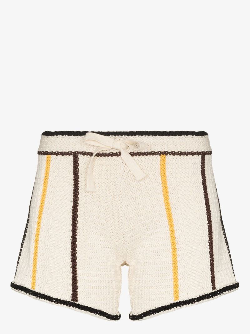 Striped Knitted Shorts