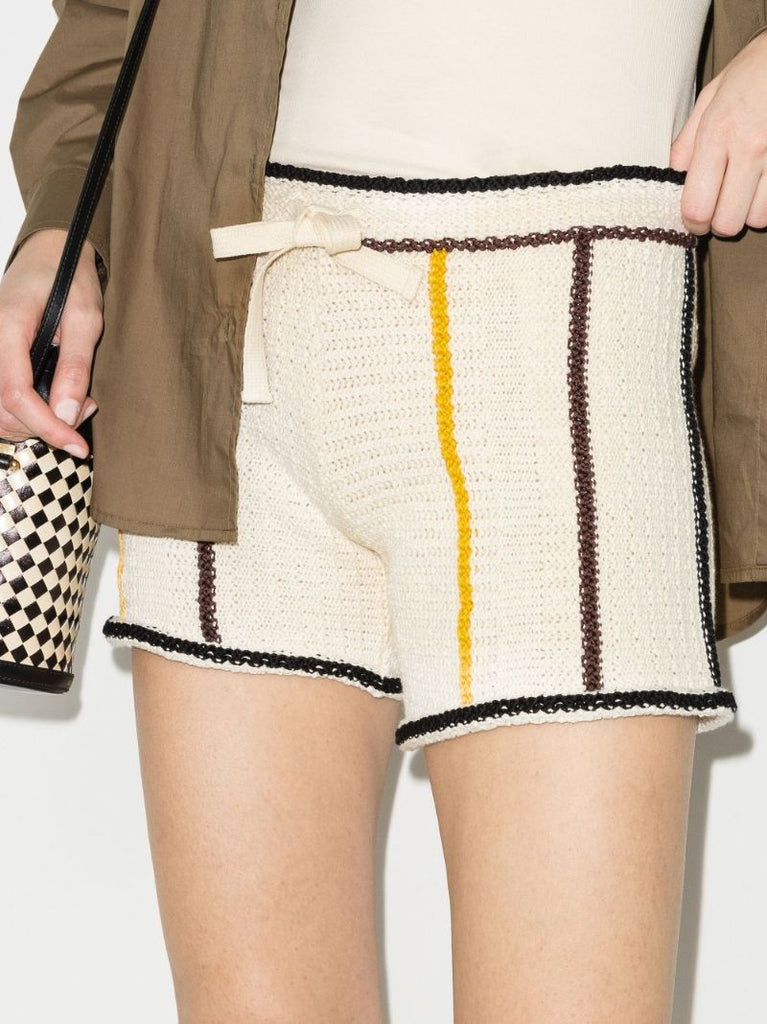 Striped Knitted Shorts